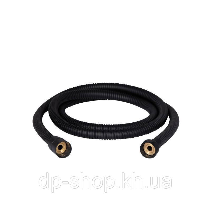Шланг для ручного душу Qtap Hadice 1600 мм QT054BL43074 Black Matt, фото 1