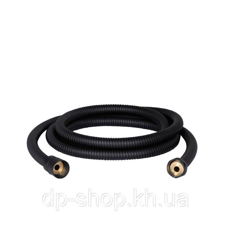 Шланг для ручного душу Qtap Hadice 2000 мм QT054BL43075 Black Matt, фото 1