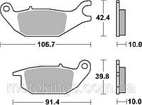 SBS ТОРМОЗНЫЕ КОЛОДКИ KH343 MAXI CERAMIC TECH ЦВЕТ Черный Подходит к до YAMAHA 125 TRICITY/225CT