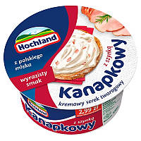 Крем-сыр сливочный с ветчиной Kanapkowy "Hochland" фасовка 0.13 kg