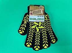 Господарські рукавички щільні 7 кл/5н зірка чорна "Doloni" 10 пар./уп.