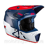 ШЛЕМ LEATT MOTO 3.5 V21.4 HELMET RED/BLUE ЦВЕТ СИНИЙ/БЕЛЫЙ/КРАСНЫЙ РАЗМЕР M 57-58 см/1021000262