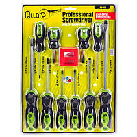 Alloid. Набір викруток хрест і шліц, 10 передм. блістер. (НО-10Б)