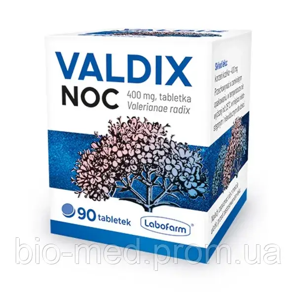 Valdix Noc 400 mg — за нервової напруги, 90 таб., фото 1