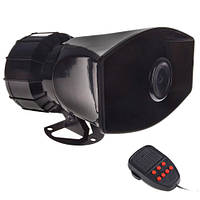 Сирена "Поліція" CA-90105/50W/7тонів/+мікрофон (CA-90105)