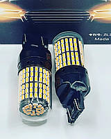 Лампа T20(W21/5W)A 12V LED 144x3014 yellow CANBUS (помаранчевий)