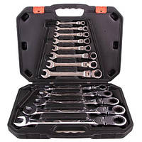 Alloid. Набір ключів комб. тріскач. з карданом 13 передм, 8-32 мм. (НК-8701-13)