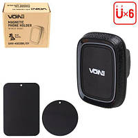 Тримач мобільного телефону VOIN UHV-4003BK/GY магнітний, без кронштейна