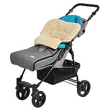 Зимовий конверт-чохол на овчині в коляску For Kids Mini 90*40 см чохол у люльку конверт на санки, фото 4