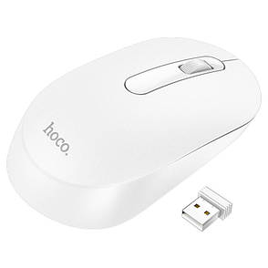 Мишка безпровідна оптична HOCO GM14 Platinum Business Wireless Mouse 1200 dpi Білий, фото 1