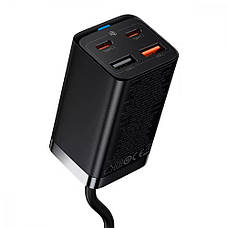 Зарядний пристрій (зарядка) для телефону Baseus GAN3 Pro 2 х Type-C + 2 х USB (CCG040001), фото 3