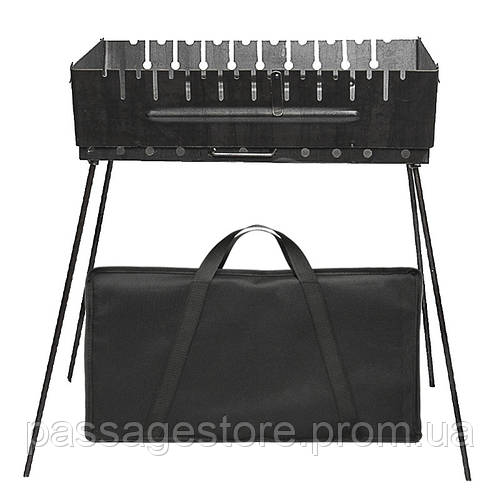 Подарочный набор разборной мангал чемодан на 10 шампуров с чехлом в ...