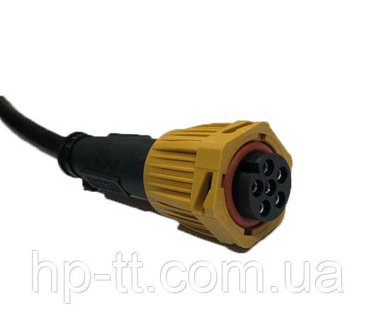 Байонетный штекер Fristom 6 pin лівий с кабелем WTY Bajonet L 6PIN M10, фото 3