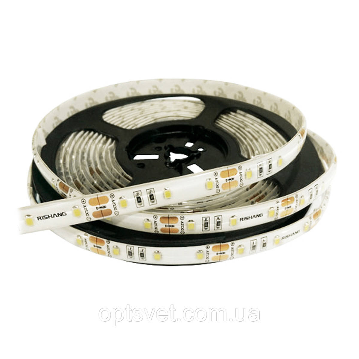 Світлодіодна стрічка RISHANG 60-2835-12V-IP65 5,5 W 352 Lm 4000 K 5 м (RN6060TA-B-NW)