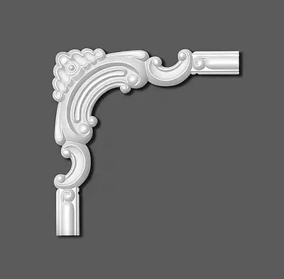 Кутовий елемент поліуретановий Grand Decor HCR 516-3