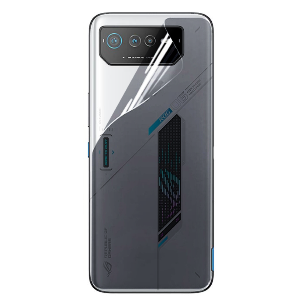 Протиударна гідрогелева плівка Hydrogel Film для Asus ROG Phone 6 на задню панель, Transparent