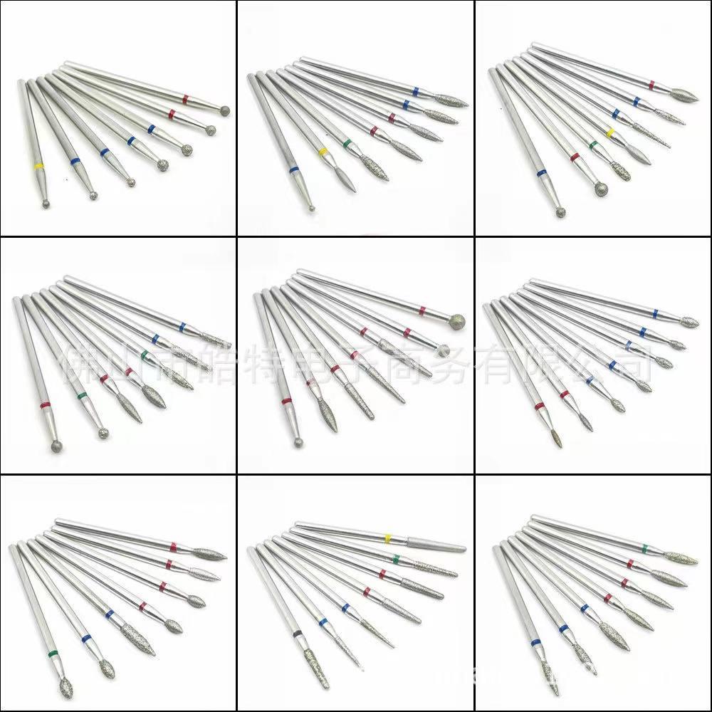 Набір алмазних насадок, 7 штук у пакованні.