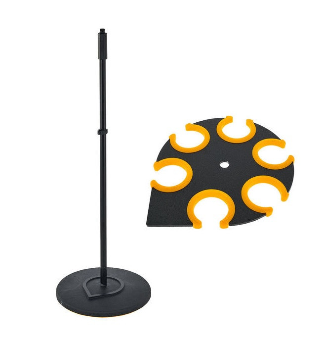 Тримач-лоток для 6 мікрофонів + стійка Roadworx 6 Mic Holder Stand Bundle, фото 1