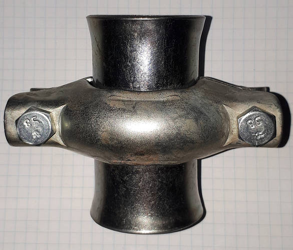 Хомут соединение глушителя с флянцами диаметр 45мм ВАЗ ГАЗ ЗАЗ иномарки ...