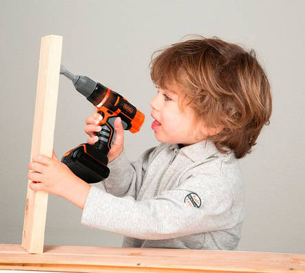 Дриль дитячий на батарейках Black & Decker Smoby 360197, фото 2