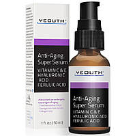 Антивікова сироватка з гіалуроновою кислотою та вітамінами YEOUTH Anti-Aging Super Serum 30 мл