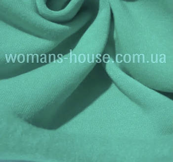 Тканина тринитка з начосом М'ята