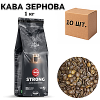 Ящик кофе в зернах Trevi Strong 1кг ( в ящике 10 шт)