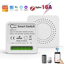 Розумний перемикач Tuya Zigbee міні реле розумний будинок, синхронізація, Smart Life 16А