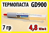 Термопаста GD900 7 г сіра для процесора відеокарти світлодіода термо паста