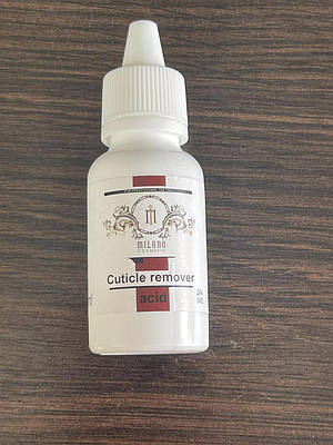 Remover для кутикули Milano (кислотний) 30ml, засіб для зняття лаку, ремувер для кутикули