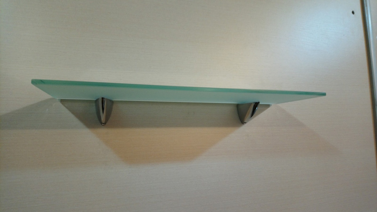 Полиця скляна пряма 8 мм матова за розмірами замовника