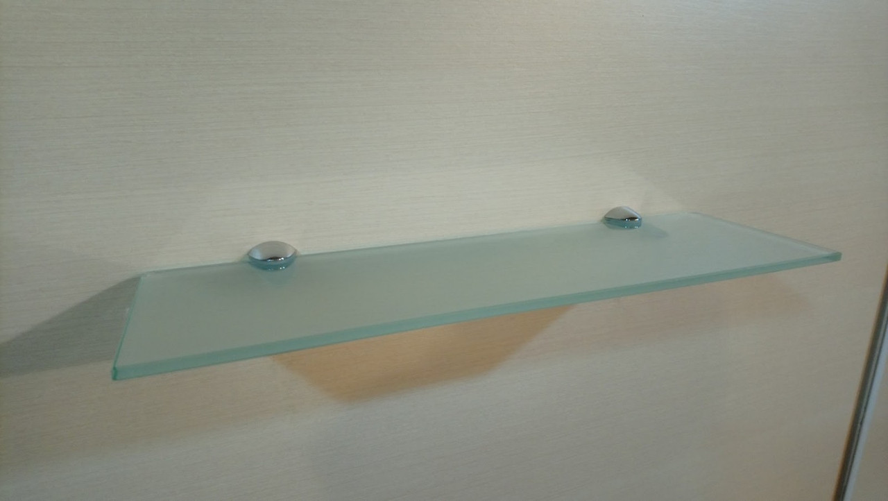 Полиця скляна пряма 6 мм матова за розмірами замовника