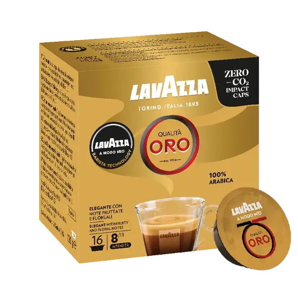 Кава в капсулах Lavazza A Modo Mio Qualita Oro 16 шт. (Лавацца Модо Міо). Італія