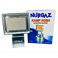 Газовий інфрачервоний портативний нагрівач Nurgaz Kamp Soba NG-309 1,5 кВт