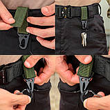 Карабін із кільцем для ключів кухля ліхтарика ножа HOOK для кріплення на тактичний рюкзак сумку жилет 3 кольори, фото 8