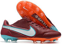 Бутсы Nike Tiempo Legend 9 FG / бутсы найк темпо легенд 9 / копы найк белые