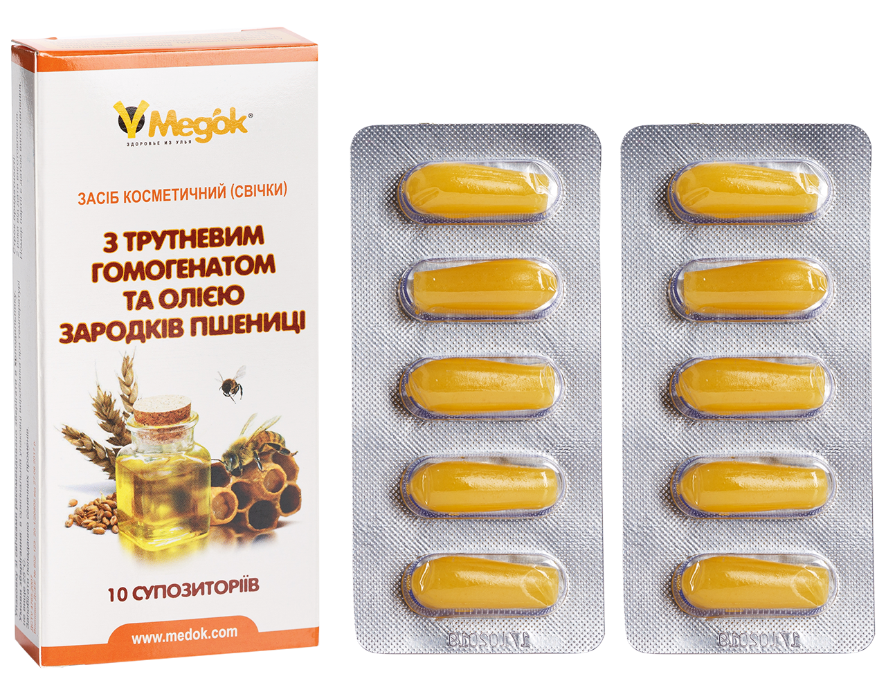 Фітосвічки с трутневим гомогенатом та олією зародків пшениці (smile), фото 1