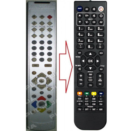 Пульт для телевізора RAINFORD 2 KOLCA (аналог), фото 1