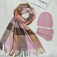 Комплект жіночий зимовий (шапка + шорф + рукавиці) ODYSSEY 56-58 см різнобарвний 13759- 8027 — 4066