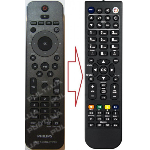 Пульт для PHILIPS 3143 028 50451 (аналог), фото 1