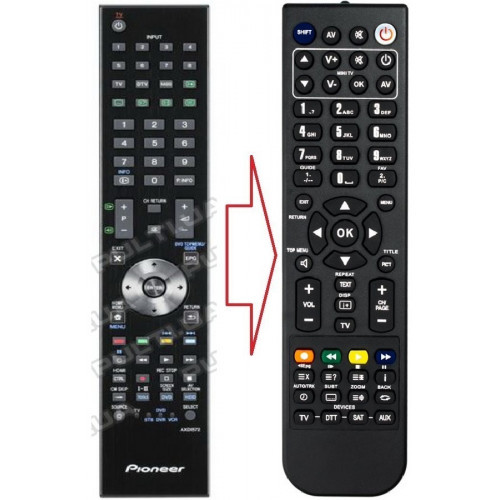 Пульт для телевізора PIONEER AXD1572 (аналог), фото 1