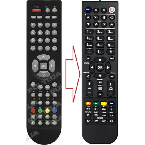 Пульт для телевізора SAGA RC-D3-02 (аналог), фото 1