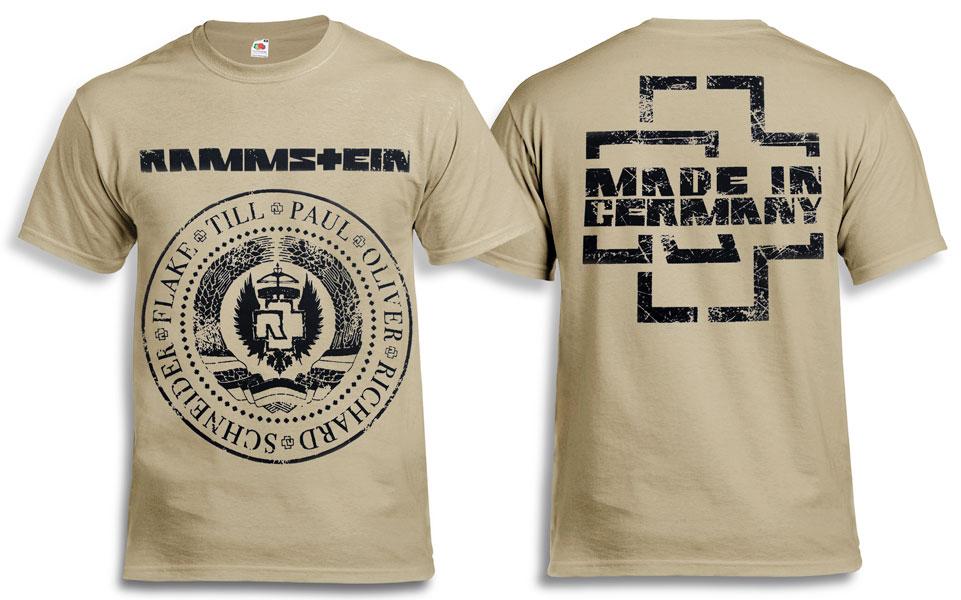 Футболка РАМШТАЙН Made In Germany хакі