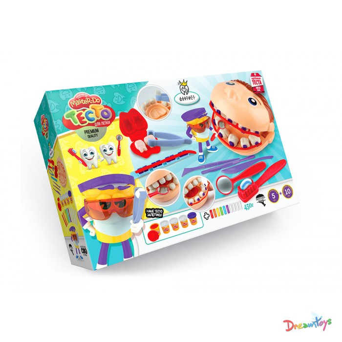 Набір для творчості "Тісто для ліплення "Master Do" дантист рос. у кор. 22*34*8см