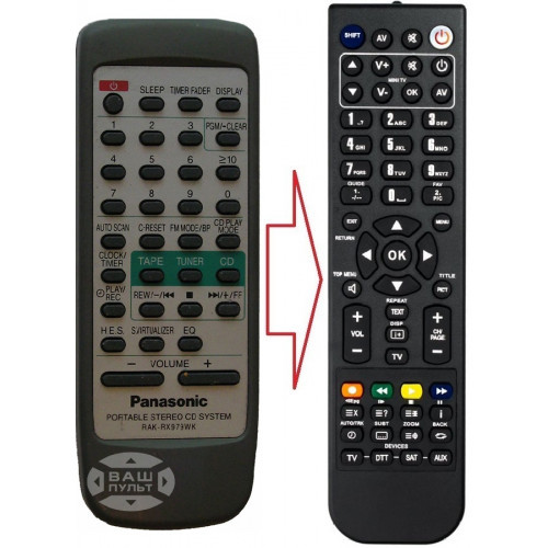 Пульт для Panasonic RAK-RX979WK (аналог), фото 1