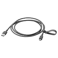 LILLHULT USB-A на USB-C, темно-серый, 1,5м