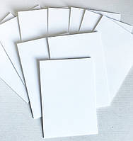 Формуляр для открытки белый мелованый