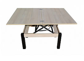 Стіл-Трансформер Флай ніжки дерево стільниця ДСП (Fusion furniture ТМ) Ніжки Венге, стільниця ДСП Дуб Шамоні світлий