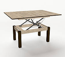 Стіл-Трансформер Флай ніжки дерево стільниця ДСП (Fusion furniture ТМ) Ніжки Венге, стільниця ДСП Дуб шервуд