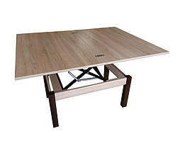 Стіл-Трансформер Флай ніжки дерево стільниця ДСП (Fusion furniture ТМ) Ніжки Венге, стільниця ДСП Сонома